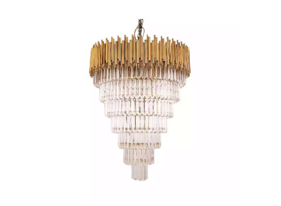 Kroonluchter kroonluchter plafondlamp luxe plafondlamp kristal goud kegel