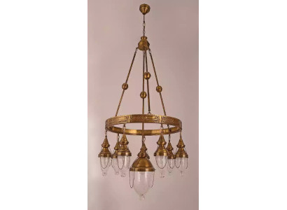 Plafondlamp hanglamp armatuur woonkamer glanzend glas lampen