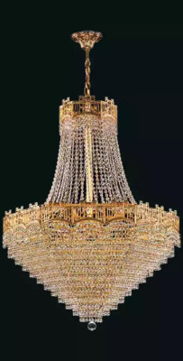 Luxe plafondlamp kroonluchter plafondlamp kroonluchter goud kristal 77x145