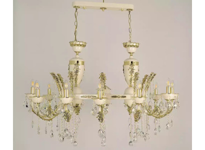 Lamp Plafondlamp Luxe Kandelaar Plafondlamp Kroonluchter Beige Kristal