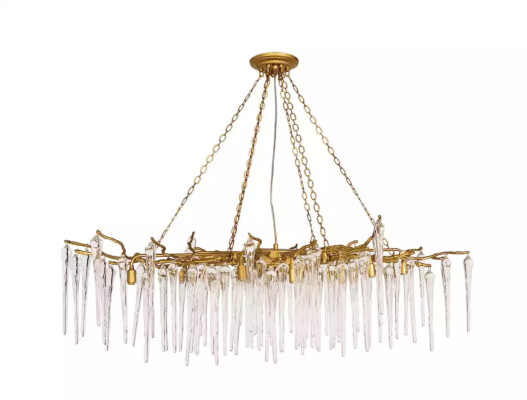 Plafondlamp Glas Plafondverlichting Woonkamer Lamp Licht Tropisch Kristal