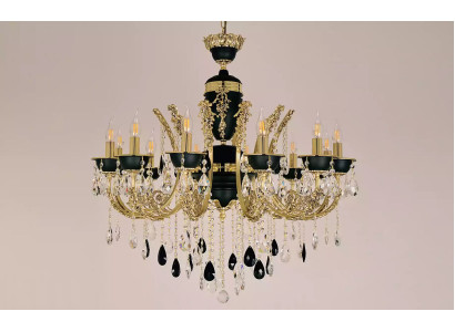 Lamp Kroonluchter Plafondverlichting Luxe Plafondlamp Kroonluchter Kristal Zwart