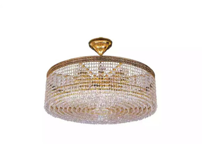 Luxe plafondlamp kroonluchter plafonnière gouden kristallen lamp
