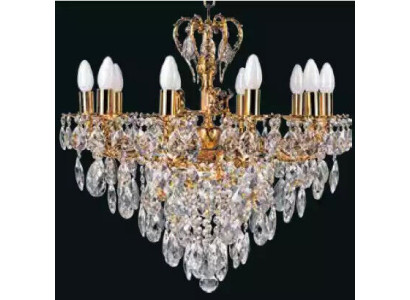 Luxe kroonluchter plafondlamp plafondverlichting kristal goud art.
