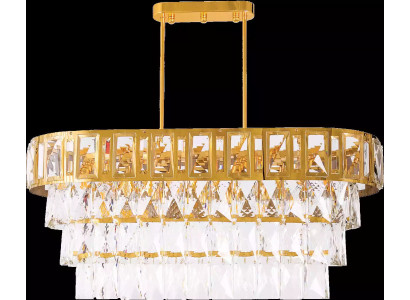 Ovale kroonluchter plafondlamp lamp luchter plafond kristallen lamp