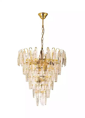Kroonluchter lamp hanglamp woonkamer nieuw modern goud.