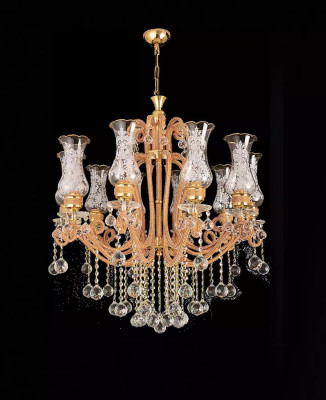 Luxe plafondlamp kroonluchter plafondlamp kristal gouden lamp.