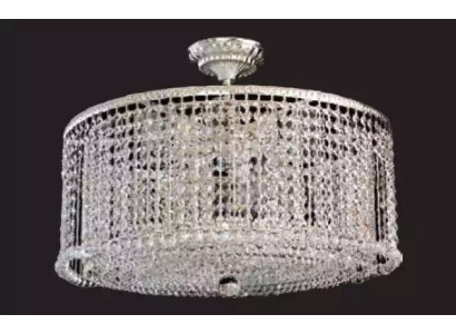 Luxe kroonluchter plafondlamp plafondlamp lampen zilver 60cm