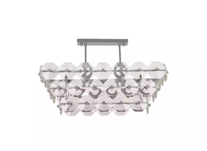 Kroonluchter plafondlamp lamp verlichting woonkamer zilveren lampen