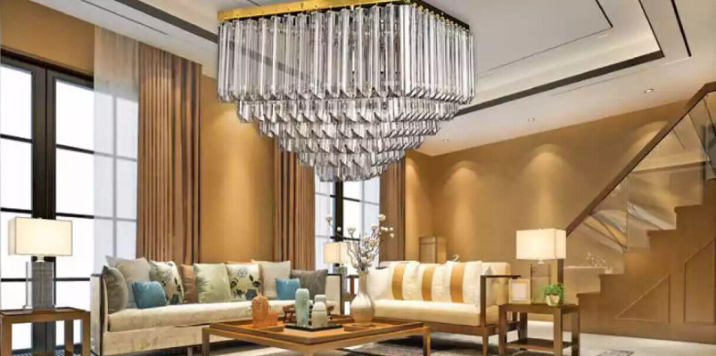 Plafondlamp Luxe Gouden Kroonluchter Plafondlamp Luchter Kristal Lamp