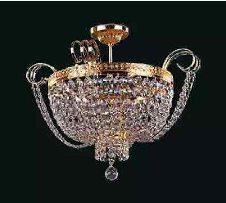 Plafondlamp Luxe Kroonluchter Plafondlamp Luster Goud Kristal