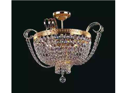 Plafondlamp Luxe Kroonluchter Plafondlamp Luster Goud Kristal