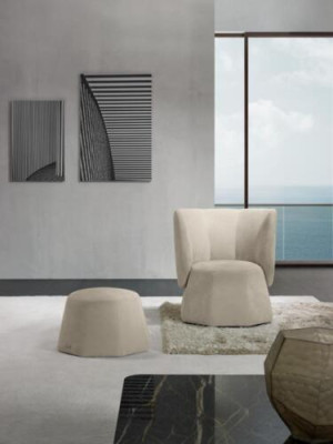 Ontwerp Fauteuil Luxe Eenpersoons Modern Armleuning Textiel 1 Zitmeubel Eenpersoons Prianera