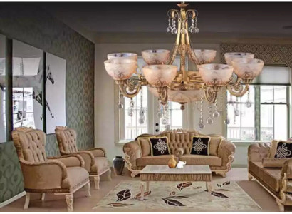 Kroonluchter Luxe Plafondlamp Kroonluchter Lamp Glas Goud