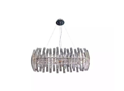 Kroonluchter Crystal voor de woonkamer in een luxueuze chromen kleur