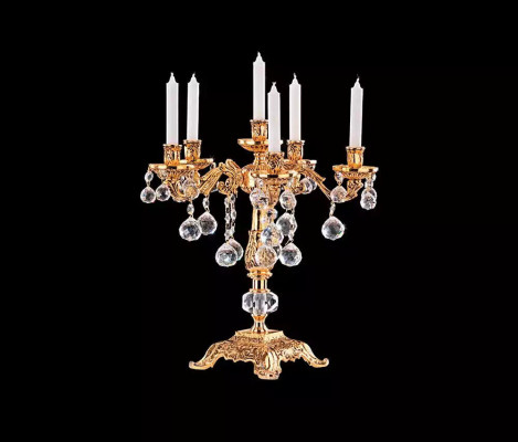 Kaarsenstandaard Kaarsenhouder Kandelaar Tafellamp Elegant Goud