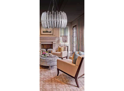 Kroonluchter hanglamp woonkamer glanzend kristal nieuw luxe