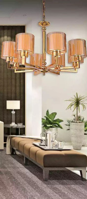 Kroonluchter stijl Moderne plafondlamp mooie lamp Goud nieuw Luxe