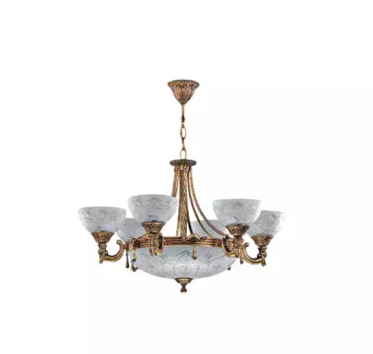 Plafondlamp Kroonluchter Plafondlamp Lamp Kroonluchter Glas Grijs Goud