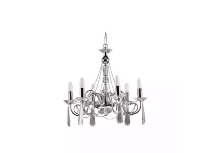 Zilveren luster hangende kroonluchter kroonluchter luxelamp moderne kunst