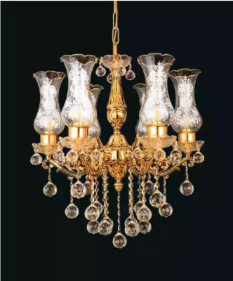 Plafondlamp Plafondluchter Kroonluchter Goud Kandelaar Kristallen lamp