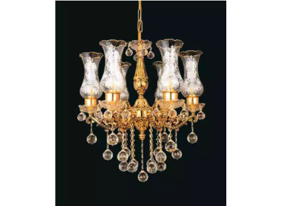 Plafondlamp Plafondluchter Kroonluchter Goud Kandelaar Kristallen lamp