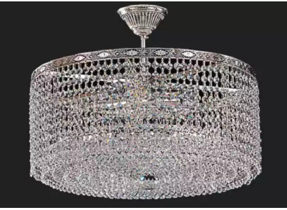 Ronde plafondlamp Hanglamp Luxe Zilver Kroonluchter Kroonluchter Kristal