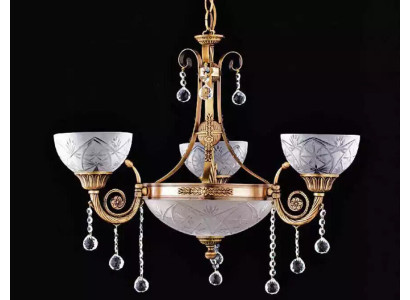 Kroonluchter lamp plafondlamp luchter plafondlamp glas goud grijs