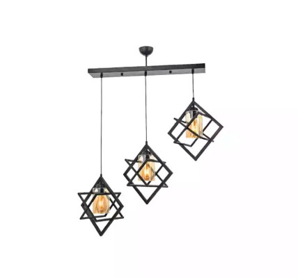 Plafondlamp Zwarte hanglamp luxe woonkamer binnenshuis lamp