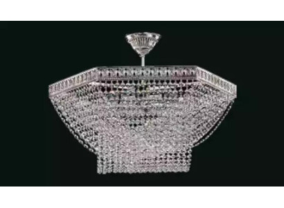 Luxe kroonluchter plafondlamp zilveren kroonluchter plafondlamp kristal