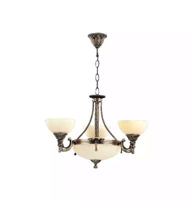 Kroonluchter Plafondlamp Luster Plafondlamp Glas Beige Lampen Nieuw