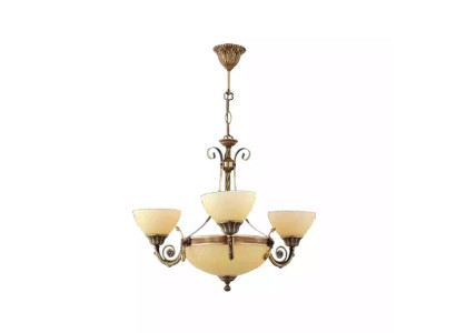 Plafondlamp Lamp Plafondlamp luchter Kandelaar Glas Beige Art
