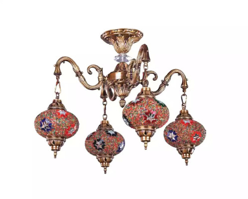 Luxe plafondlamp kroonluchter plafondlamp lampen glas goud