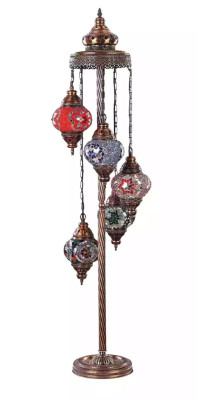 Vloerlamp Staande lamp Stand Luxe verlichting Lampen Lamp Glas Veelkleurig