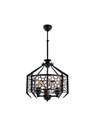 Plafondlamp hanglamp woonkamer eetkamer luxe zwarte luster