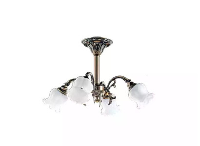 Kroonluchter plafondlamp Bloemen kroonluchter Plafondlamp Lamp Glas Grijs