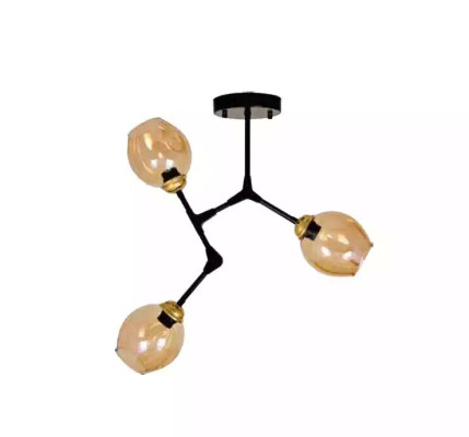 Lampen luchter kroonluchter plafondlamp plafonnière goud modern glas