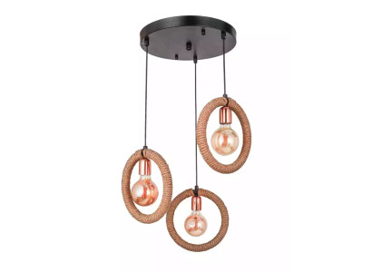 Luster Plafondlamp Kandelaar Plafondlamp Lamp Glas Bruin Modern