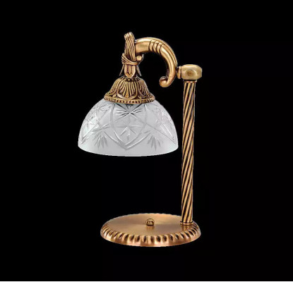 Tafellamp Tafellamp Lamp Verlichting Goud Lampen Glas Goud Grijs Kunst