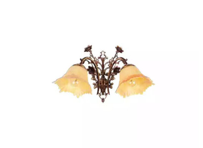 Wandlamp Wandlampen Wandlamp Kroonluchter Wandlamp Bloemen Glas Bruin