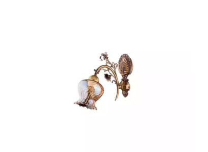 Wandlamp Wandlampen Bloemen wandlamp Kroonluchter Wandlamp Bruin Glas