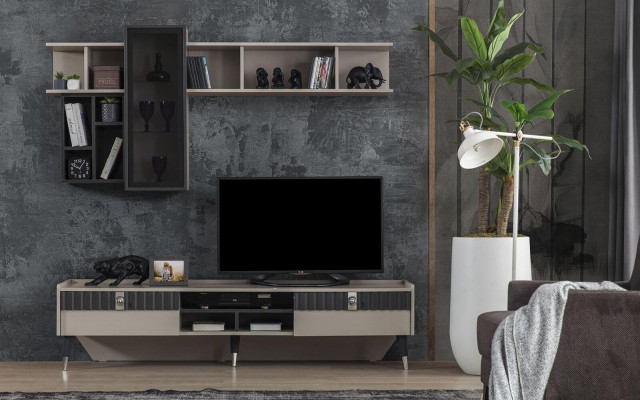 Exclusieve dressoir Moderne plank TV-standaard Houten lowboard Meubels Nieuw
