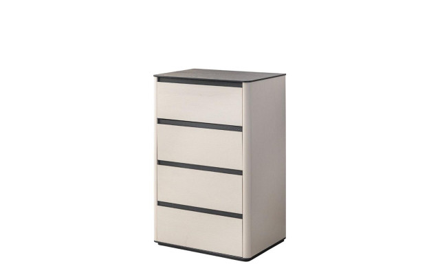 Beige houten dressoir 4-deurs houten kast Slaapkamer Luxe inbouwkast