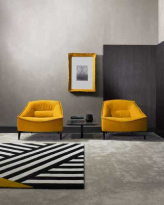 Fauteuil Bekleding Zitter Modern Ontwerp Leer Relax Fauteuil Lounge Luxe Woonkamer