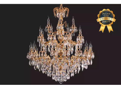 Moderne kroonluchter lamp klassiek luxe woonkamer messing kristal