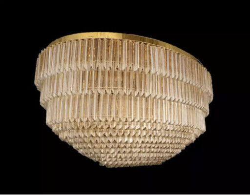 Kroonluchter plafond nieuw luxe woonkamer kleur goud Stijl Modern