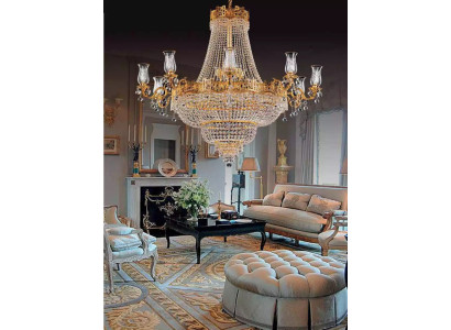 Luxe plafondlamp kroonluchter plafondlamp luchter gouden kristallen lamp