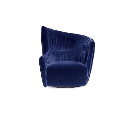 Fauteuil Luxe Design Meubels Blauw Modern Stijl Design Textiel Woonkamer Lounge Nieuw