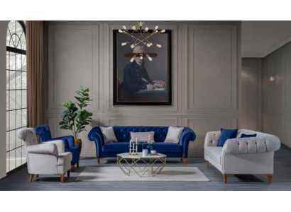 Woonkamer bankstel luxe zitmeubels driezitsbank tweezitsbank fauteuil
