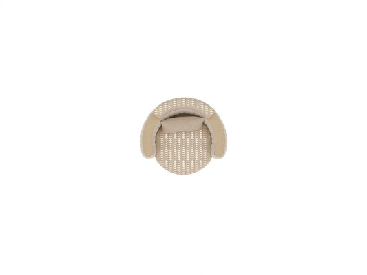 Beige fauteuil woonkamer luxe gestoffeerde meubels design moderne inrichting nieuw.